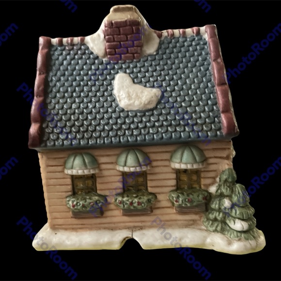 Vintage Small The Christmas House Collection Flower Shop illuminated porcelain. - Picture 5 of 6